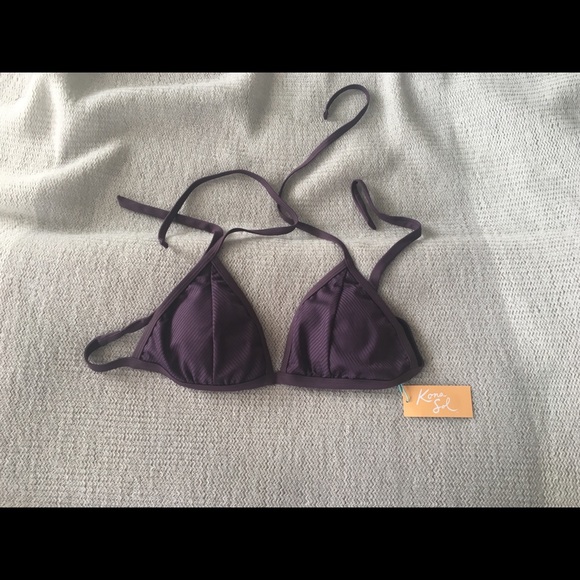 Kona Sol Purple Bikini Top - Picture 1 of 4